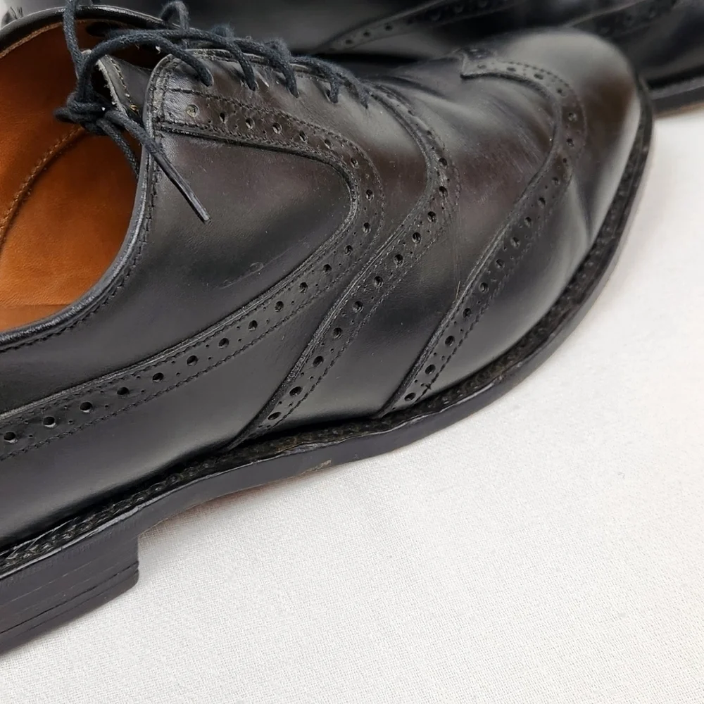 Allen Edmonds Black Birmingham Oxford Leather Dress Shoes
