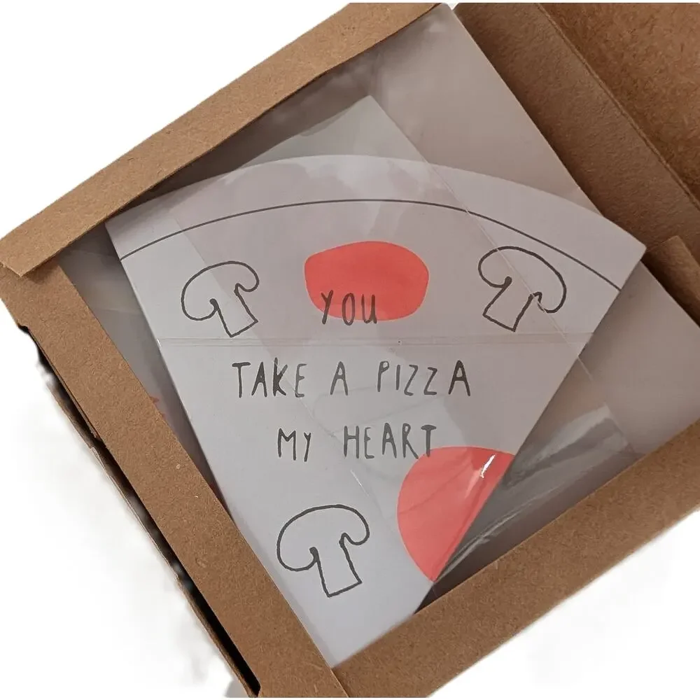 Meri Meri I love Pizza Valentine Notecards Set of 12 Cards