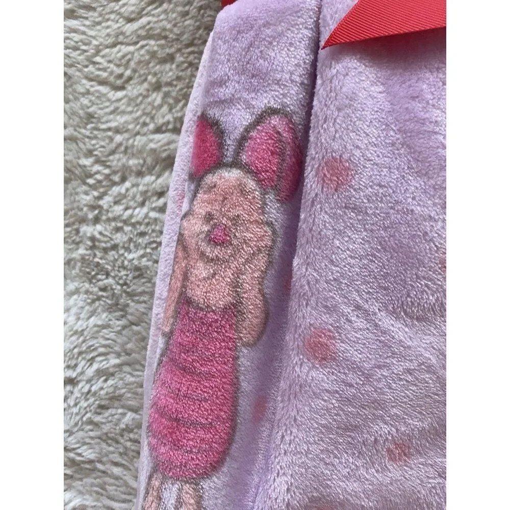 Disney Winnie The Pooh Piglet Hearts Valentines Blanket Soft Throw 60 X 70”‎ NEW