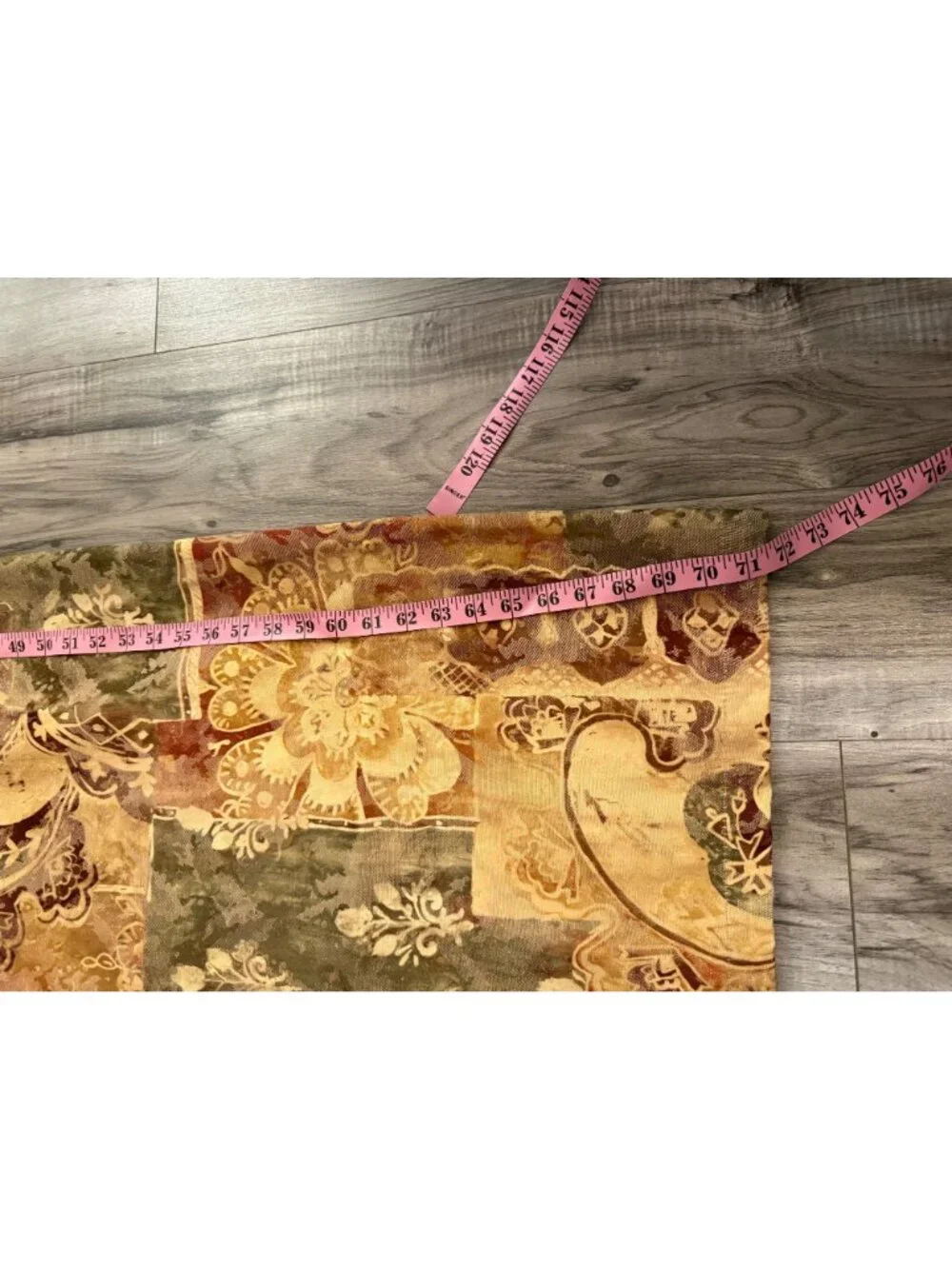 Vintage Bacova Bath Collections Jacquard Floral Shower curtain Traditional USA