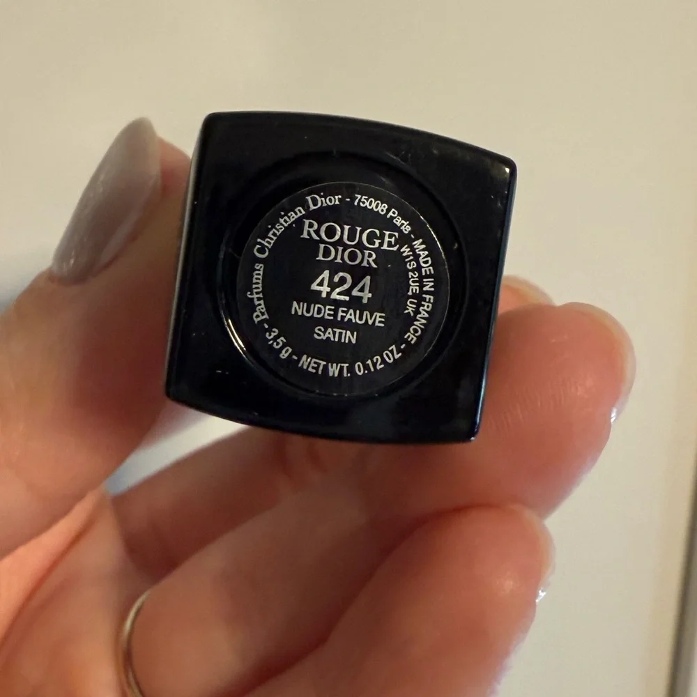 Rouge Dior 424 nude fauve satin lipstick