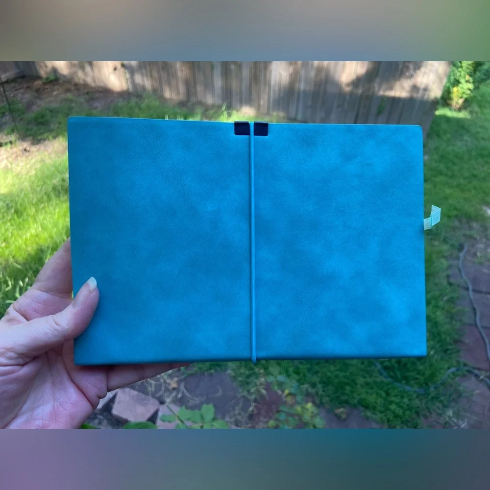 Journal Blue Faux Suede Journal for writing, scripting, list making or doodling