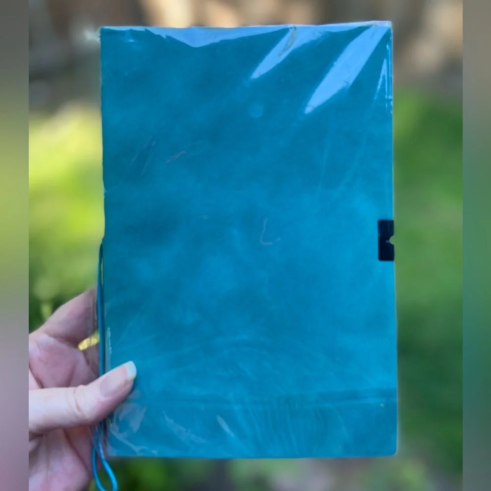 Journal Blue Faux Suede Journal for writing, scripting, list making or doodling