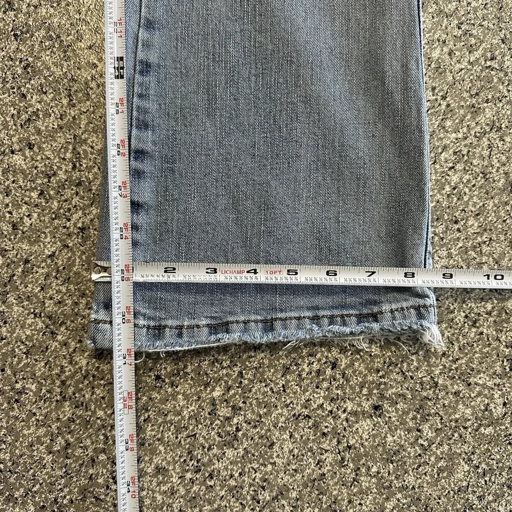 Lee Jeans Womens 12 32x31 Mid Rise Bootcut Light Wash Stretch Denim