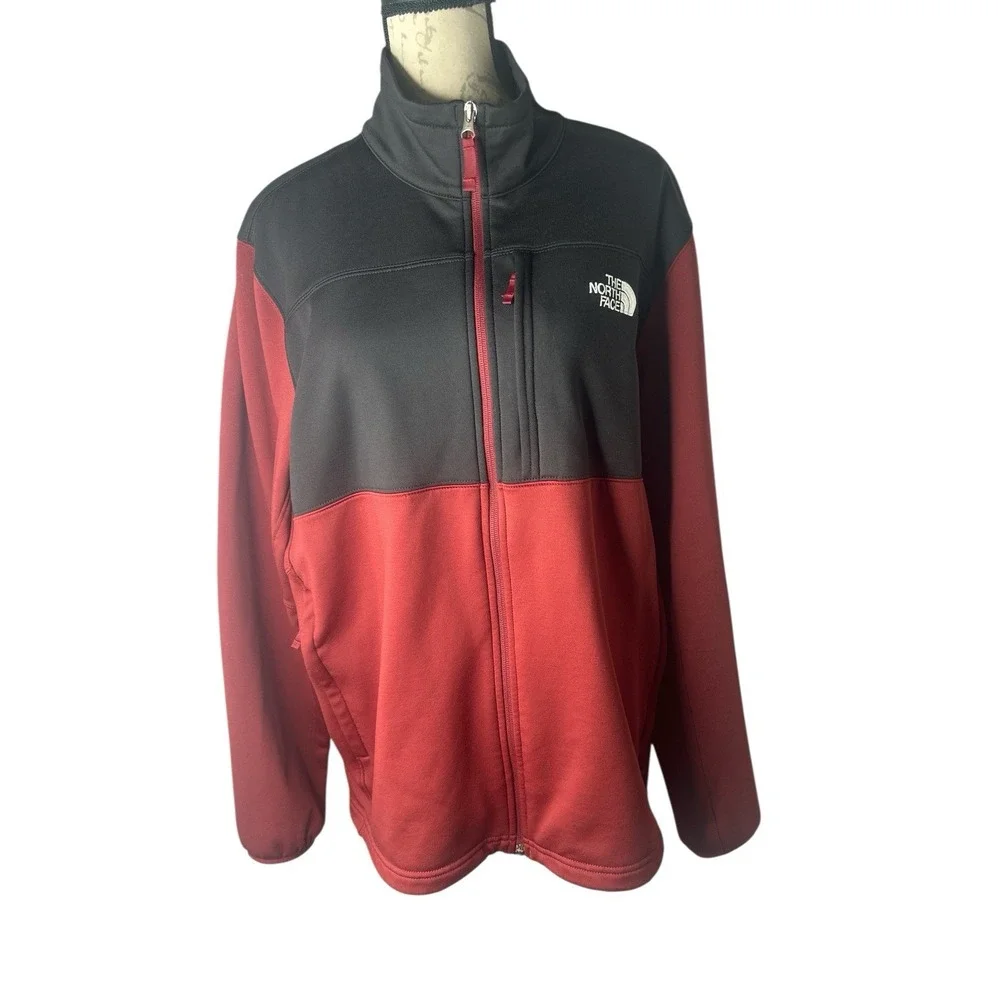 The North Face Astro‎ Ridge Jacket XL Mens Full Zip Red Fleece Zip
