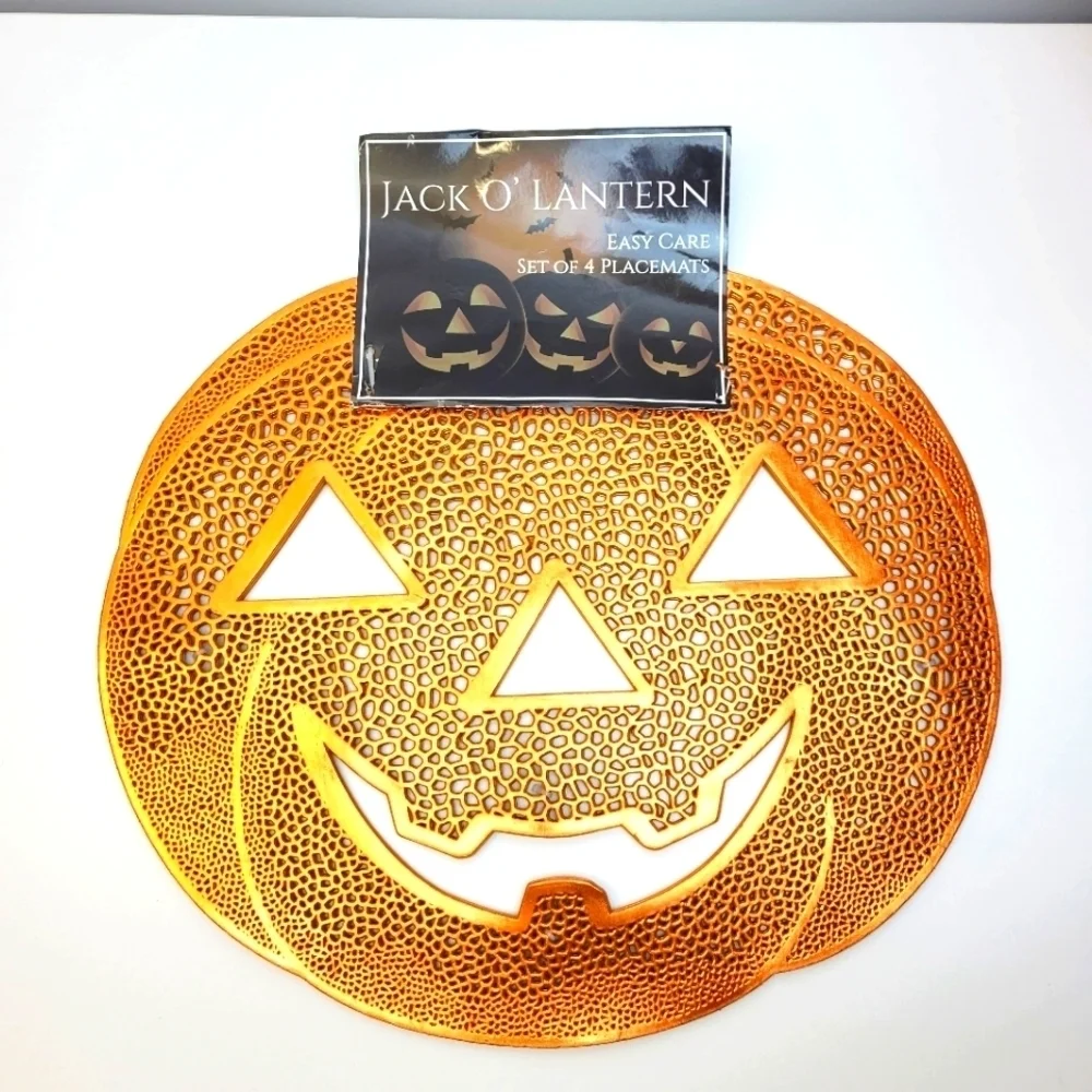 Jack o lantern placemats pumpkin placemats