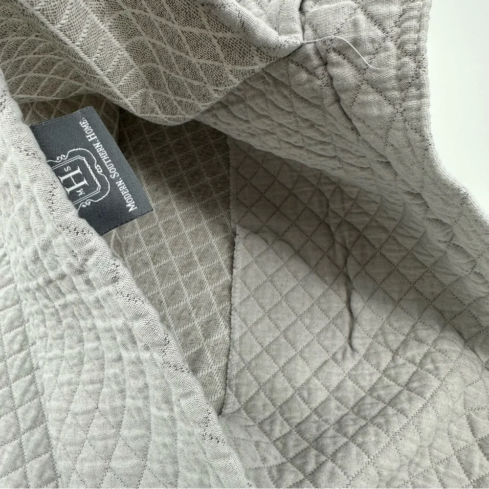 Belk Modern Southern Home Diamanté Diamond King Sham Set of 2 Shams Gray