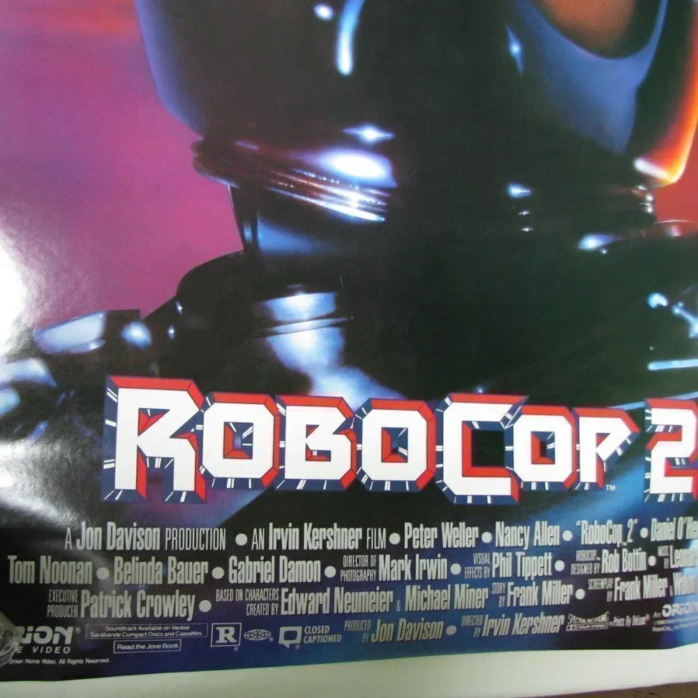 Vintage movie poster robocop