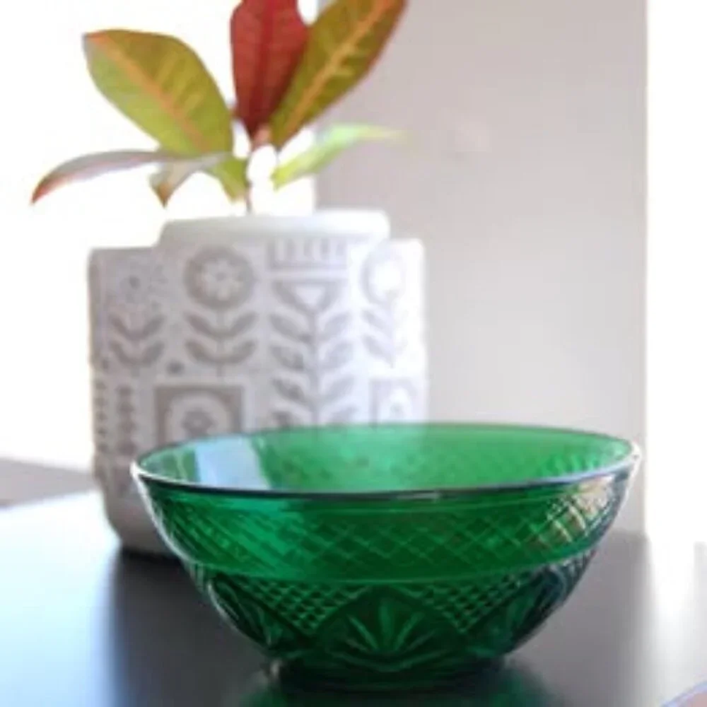 Green Dish Bowl Accent Home Decor