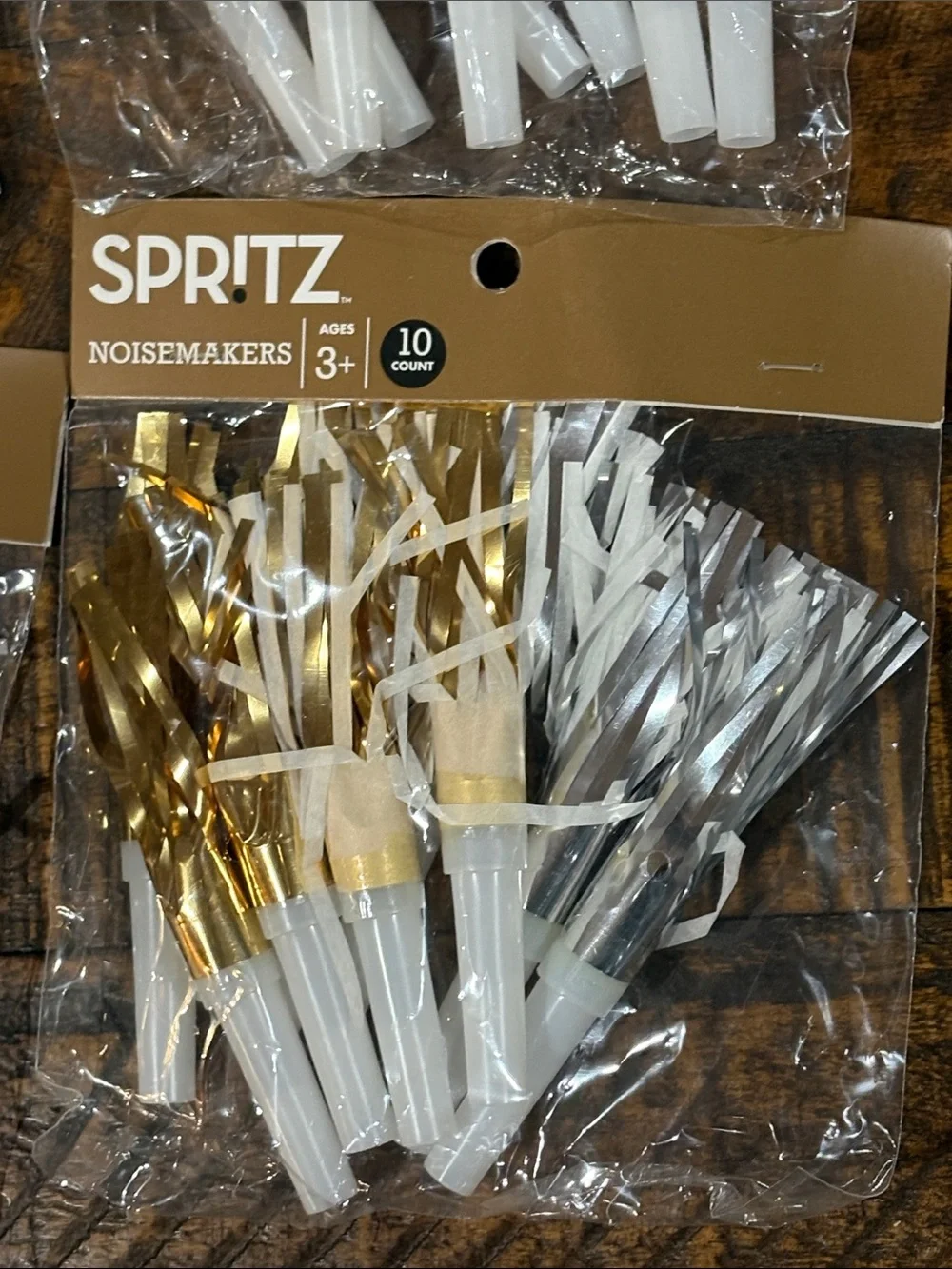Spritz party noisemakers