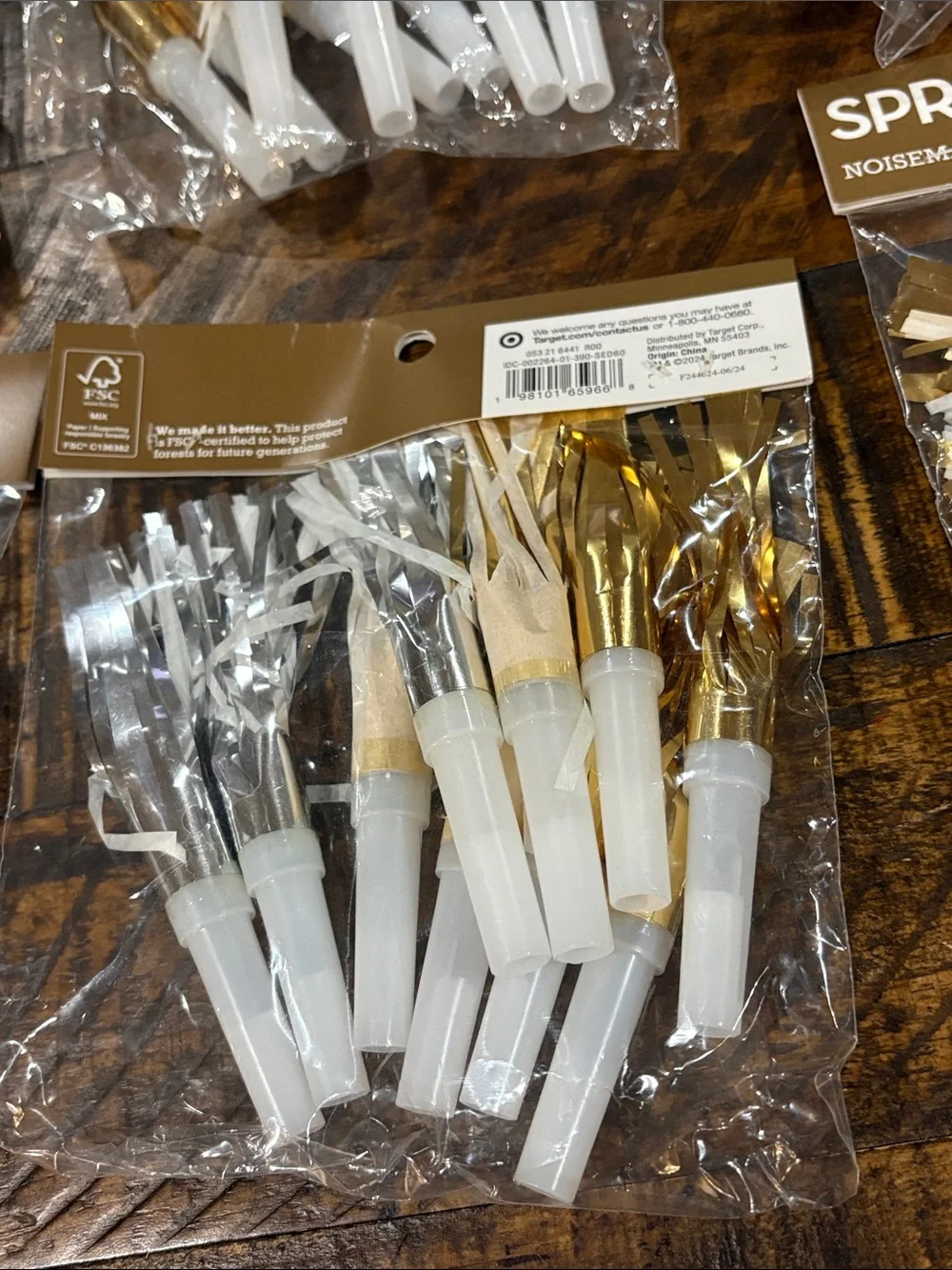 Spritz party noisemakers