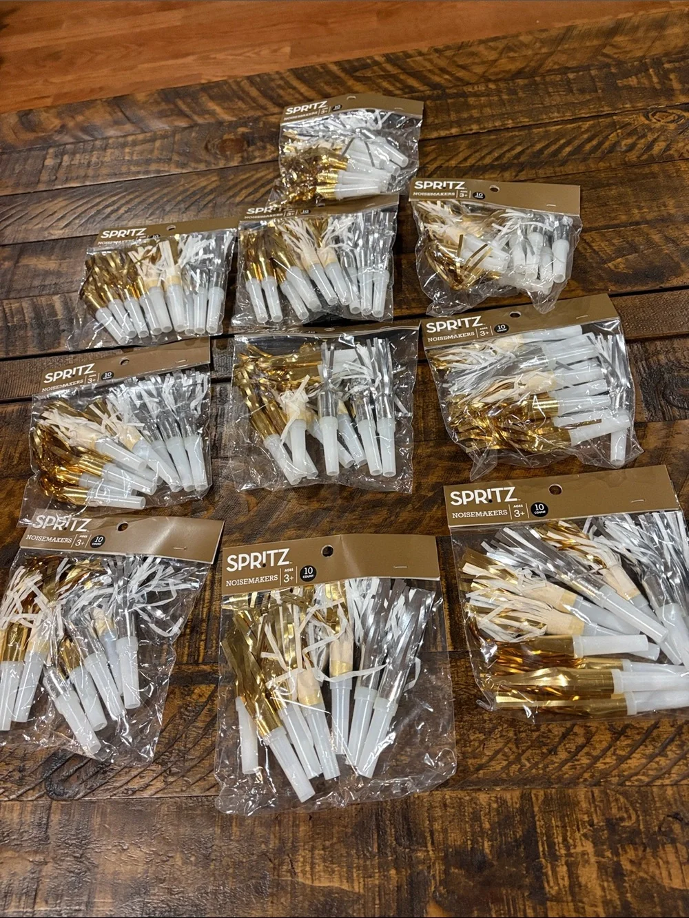Spritz party noisemakers