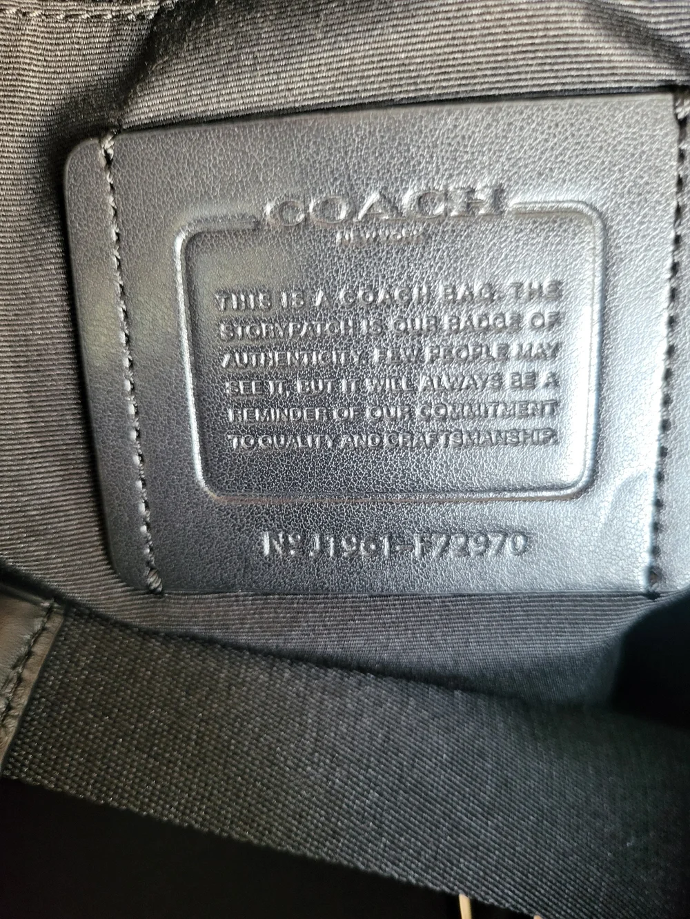 Coach structured croc