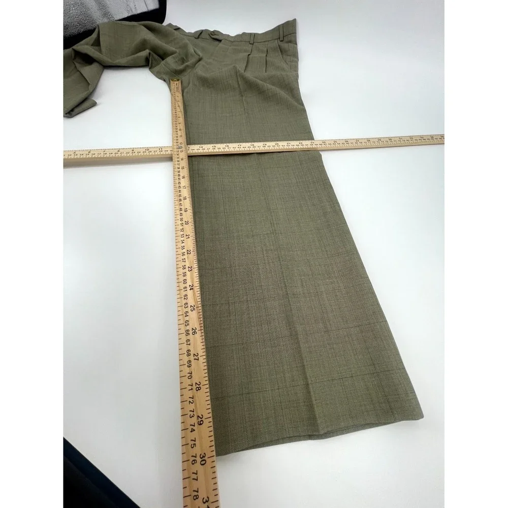 Stafford 2 Piece Suit Set Men 36L Brown Lined Wool 2-Button Notch Lapel Business