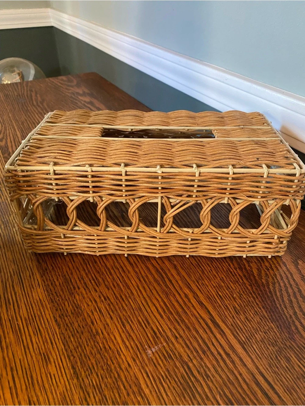 Vintage boho wicker