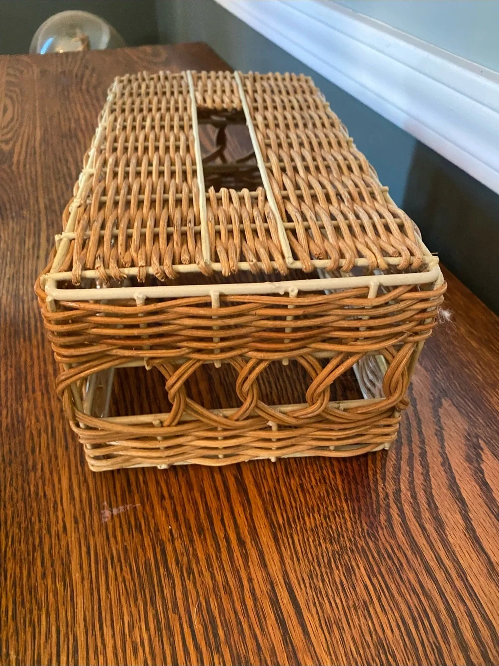 Vintage boho wicker