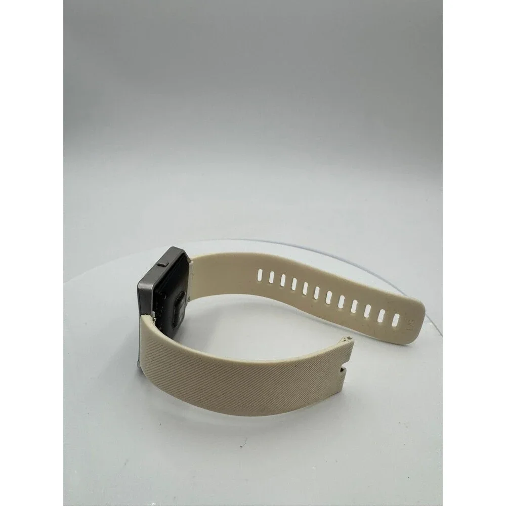Fitbit Blaze Smart Fitness Watch Silver Case White Band Tested