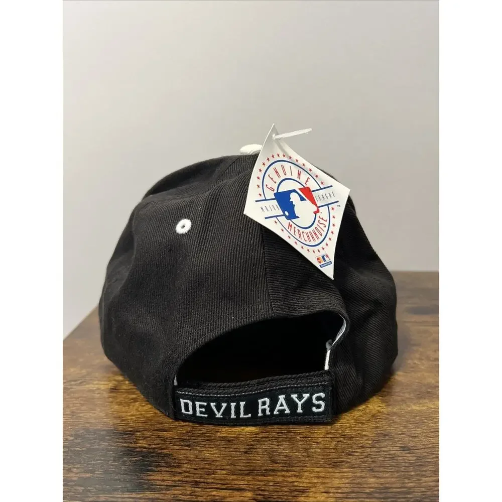 NEW Twins Enterprise TAMPA BAY DEVIL RAYS Hat Strapback OSFM + Tropicana Hat Pin