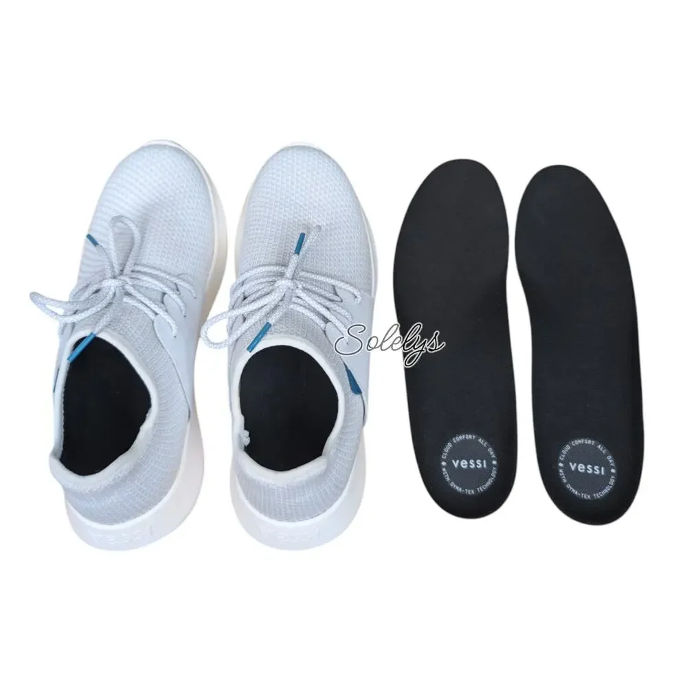 Vessi Everyday Classic Womens 8 Pearl White Vegan Waterproof Dyma-Tex Sneaker