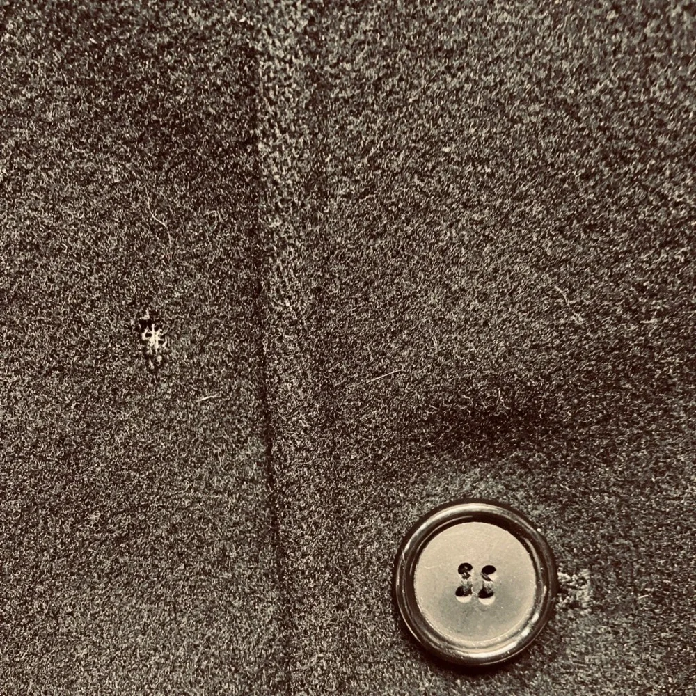 Ralph Lauren Men's Black‎ Wool Overcoat Size 42 Classic Business Style 3 Button