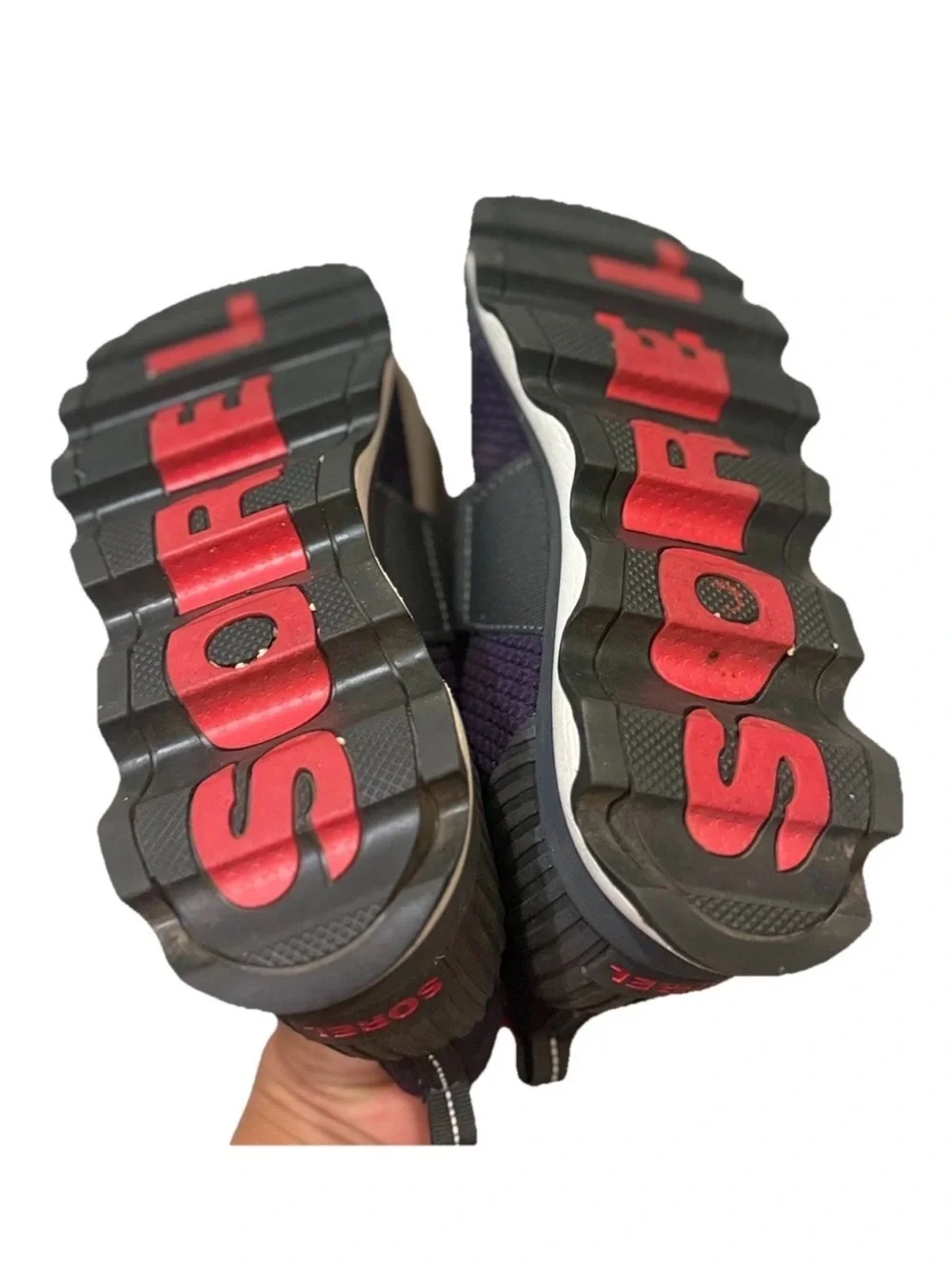 Sorel Women’s Sz 8 Kinetic Sneak Purple Slip-on Hook Loop Shoes NL3374-506