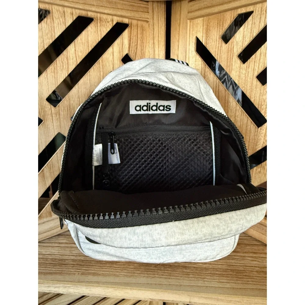 Adidas Mini Backpack Gray –‎ 11x9x4 – Adjustable Straps, Excellent Condition