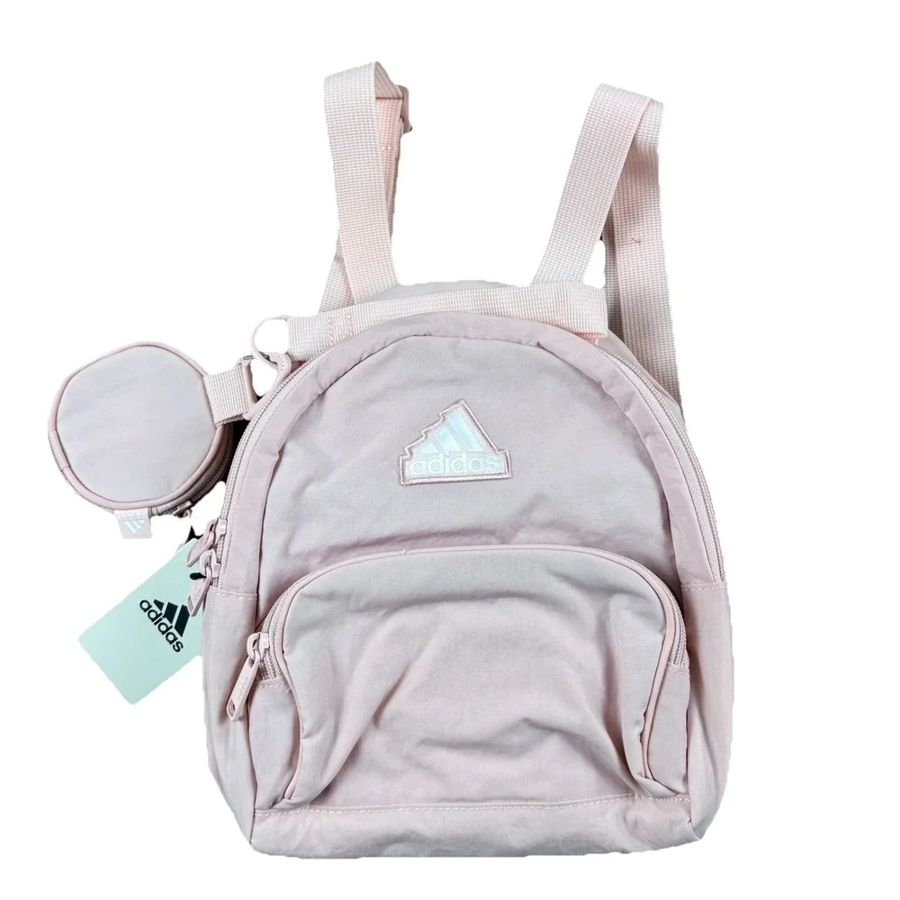 Adidas Must Have Mini Backpack Girls Sandy Pink OSFA Casual School Travel‎ Bag