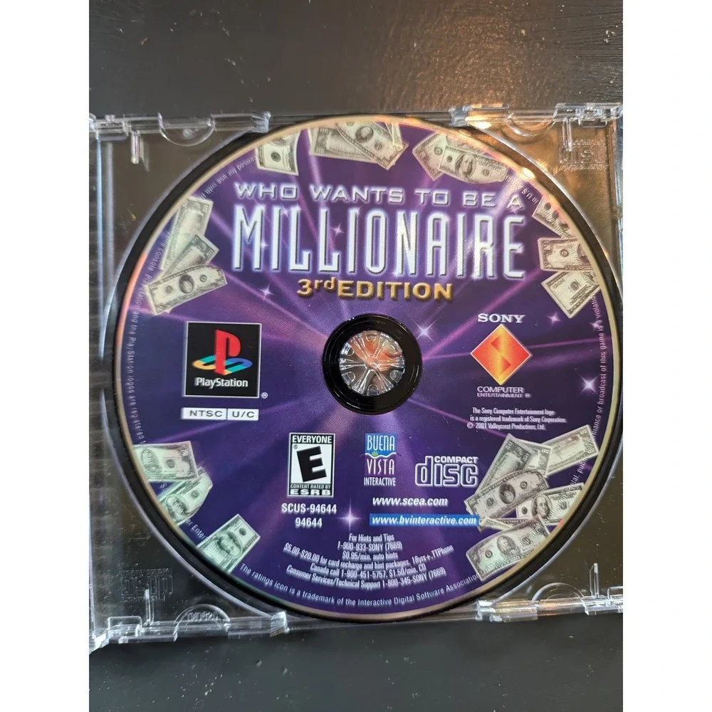Who Wants to Be A Millionaire 3rd Edition - Sony PlayStation PS1‎ Game