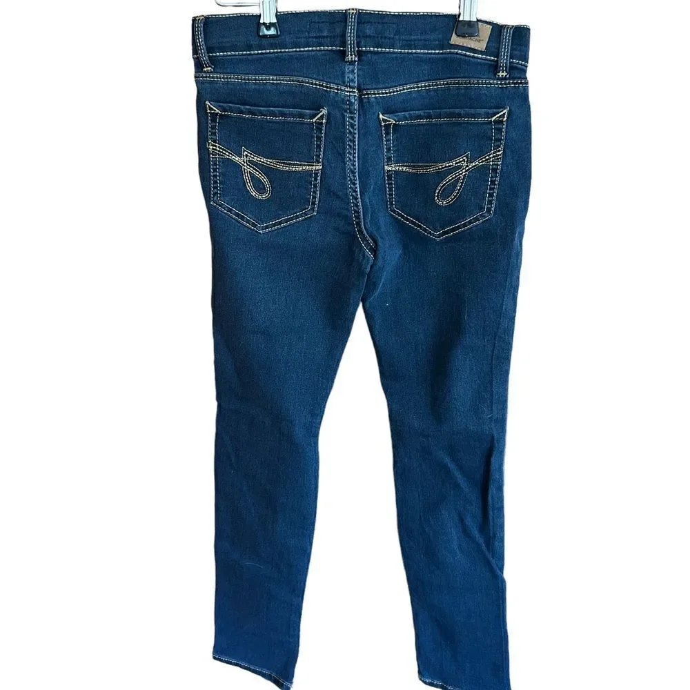 ‎Jordache girl’s dark wash super skinny jeans size 10
