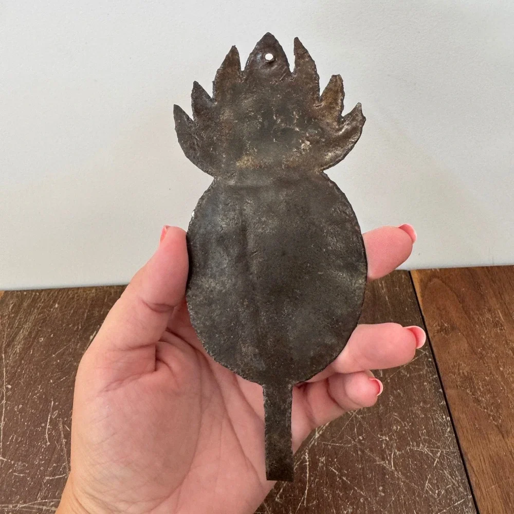 Vintage Pineapple Metal Wall‎ Hook Primitive Decor Rustic Farmhouse Style