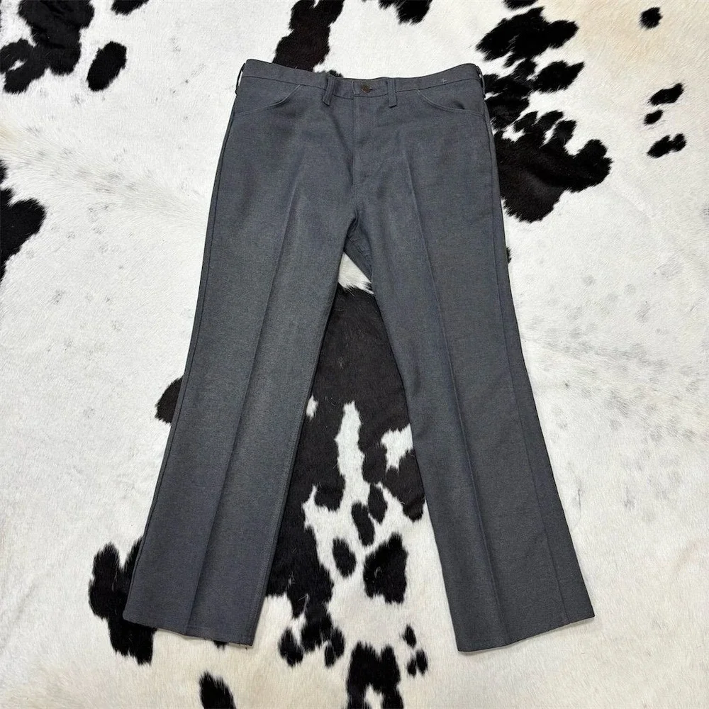 Vintage Wrangler Men's Western‎ Bootcut Dress Pants Gray Size 38x30