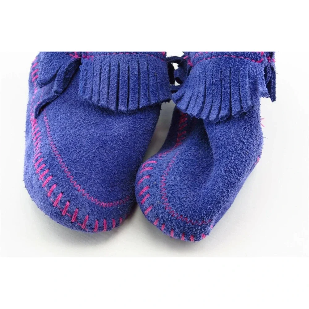 Minnetonka‎ Toddler Sz 5 M Purple Slippers Synthetic Girls