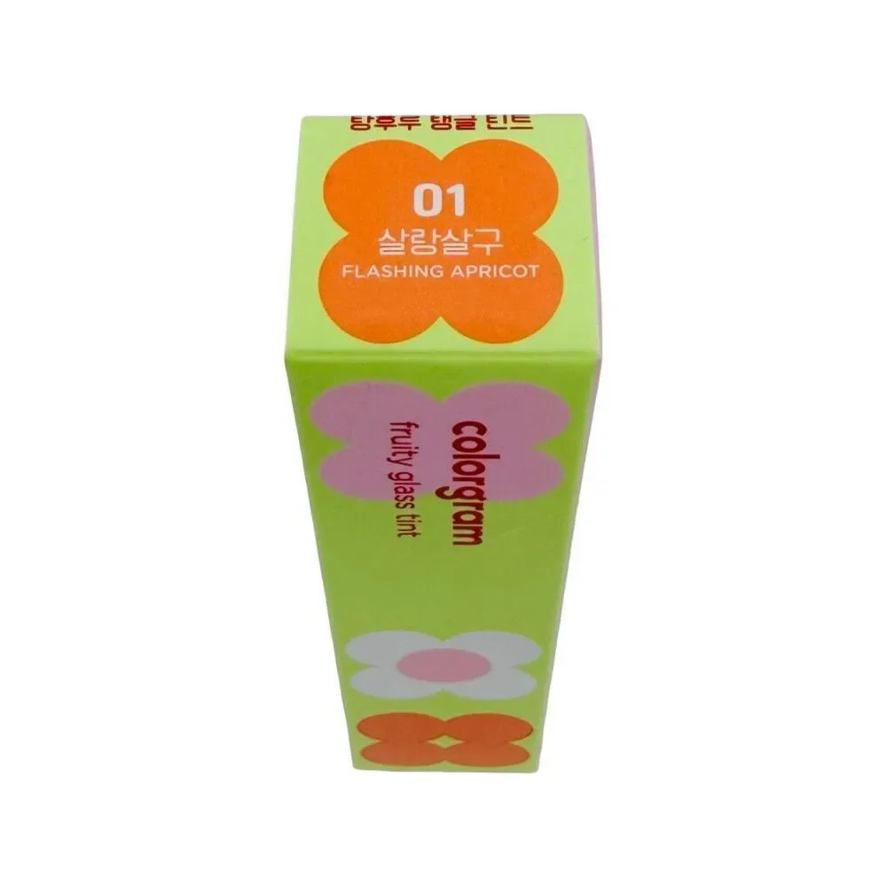 Colorgram Fruity Glass Lip Tint - 0.1 oz / 3g - 01 Flashing Apricot