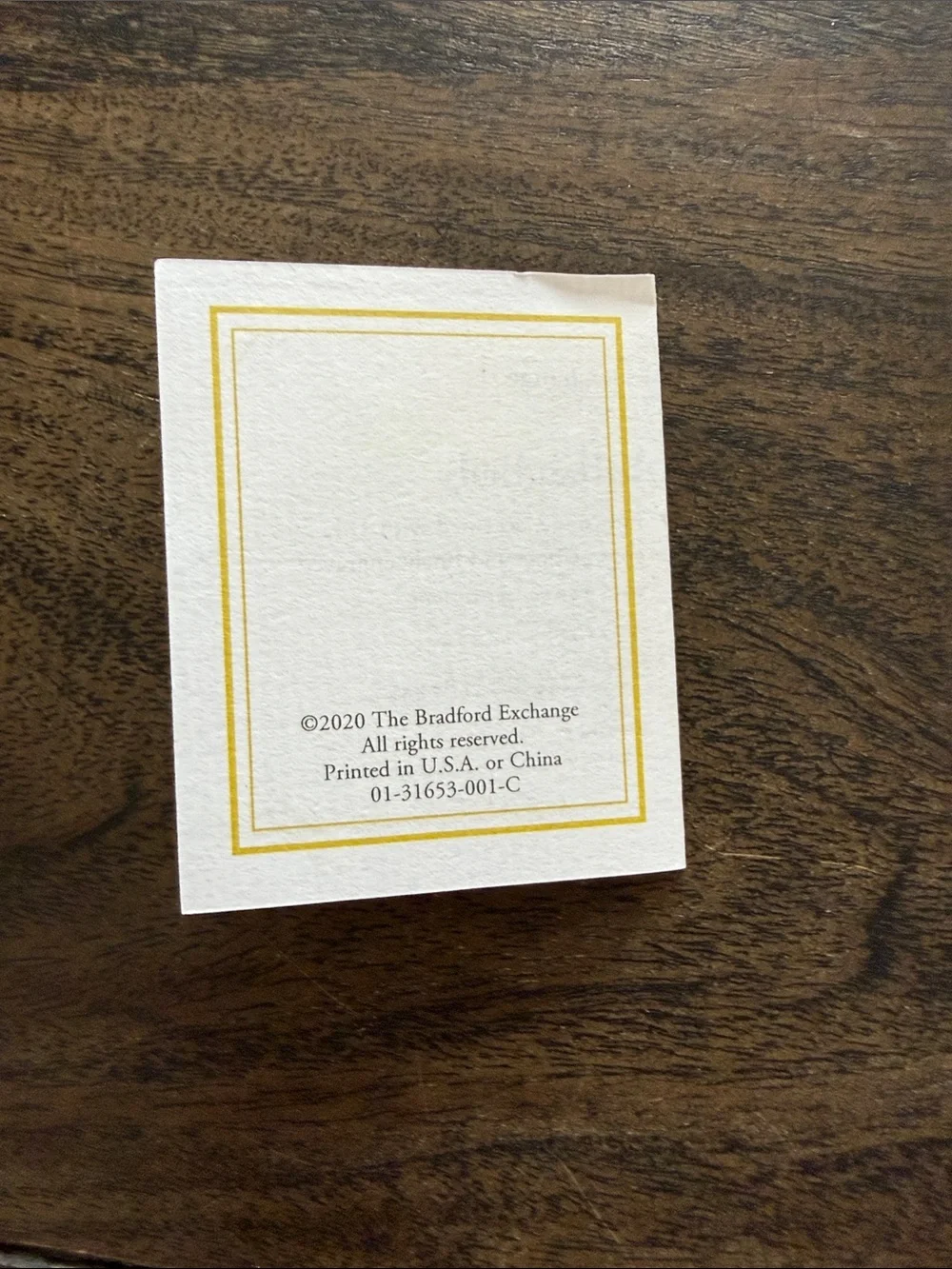 The Bradford Exchange excellent never