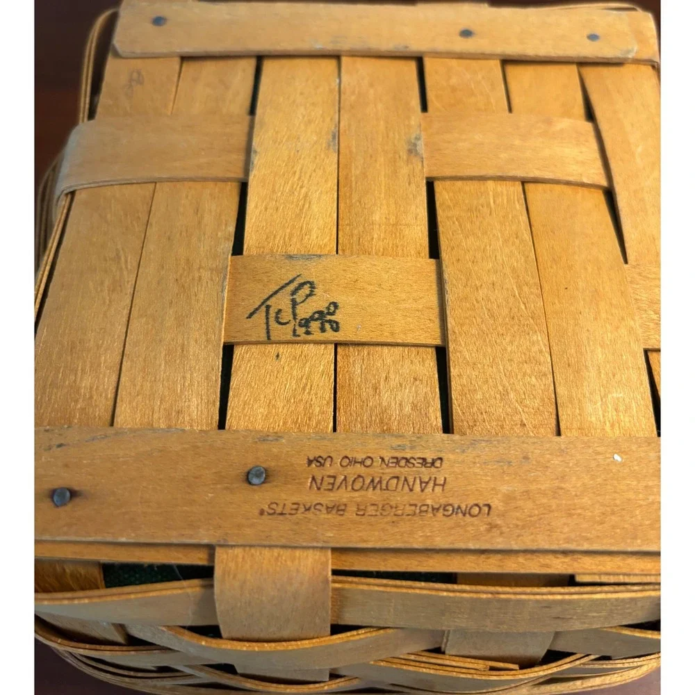 Longaberger handwoven basket