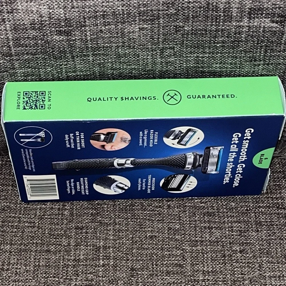 Dollar Shave Club Razor Handle + 2 Cartridges Razor Refills
