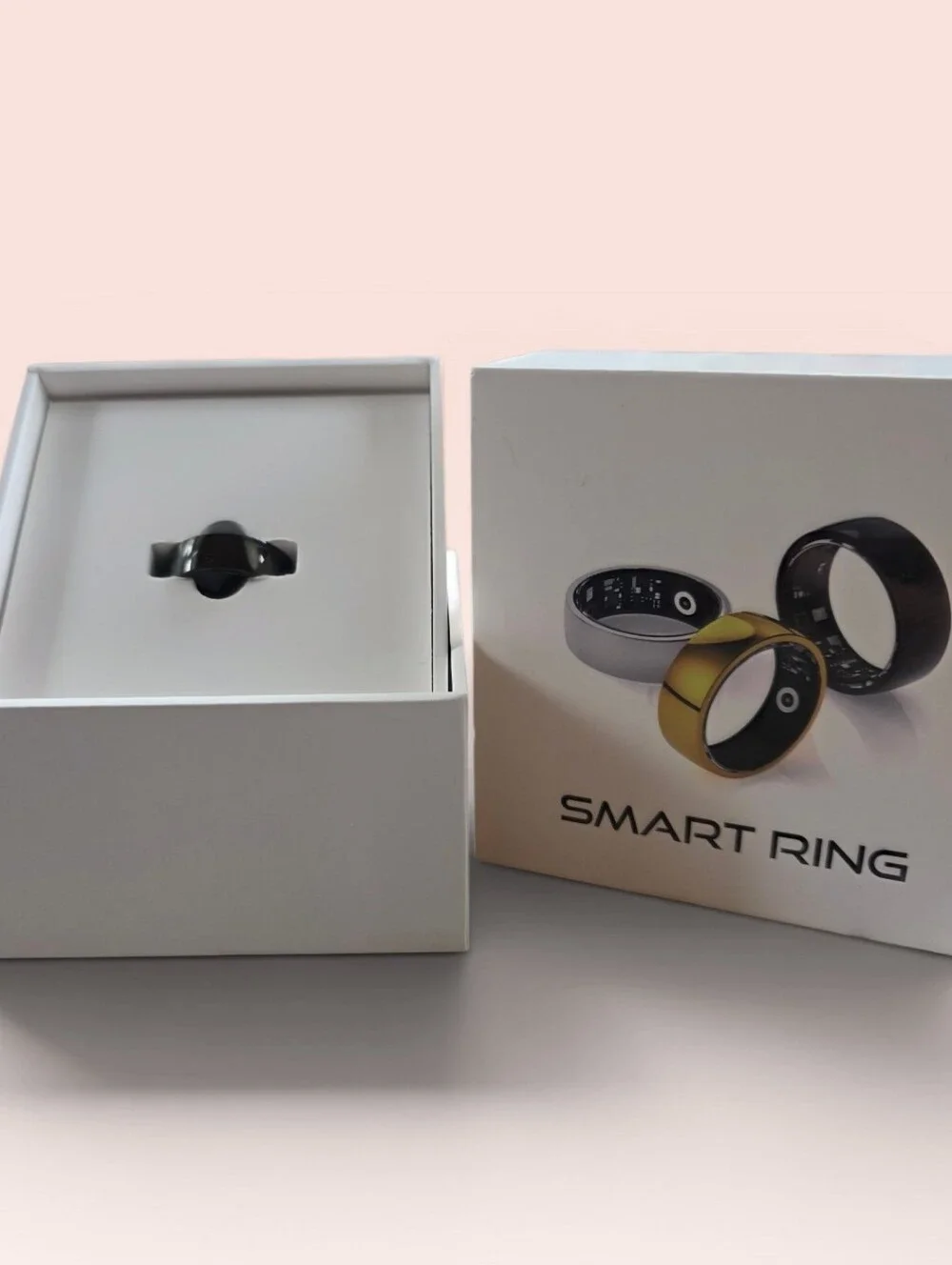 Smart Ring. Wearable Fitness & Notification Ring. Size 10. Black