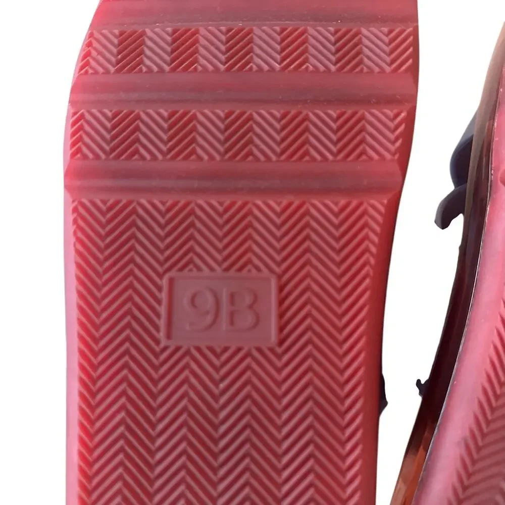 Tory Burch Bubble Jelly Slingback Sandals Dark Lotus Ruby 9