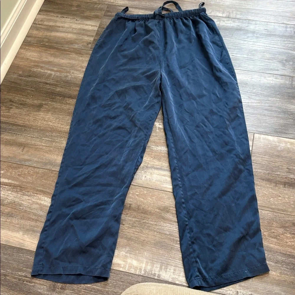 SLIPINTOSOFT drawstring navy pants