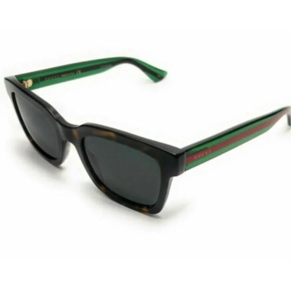Gucci Men's Havana and Green Sunglasses!