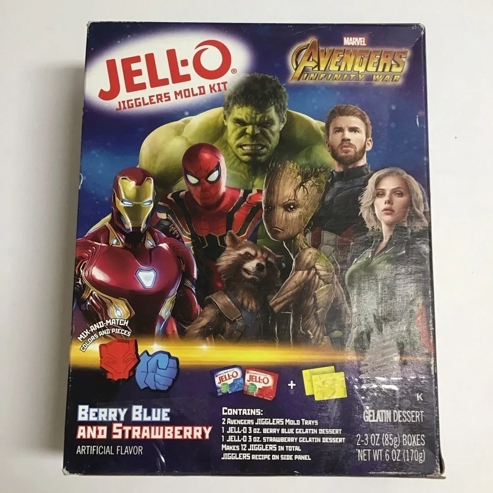 Marvel Avengers Jello Jigglers Molds Kit 12 Jello Shots Bar NO JELLO NEW 2020