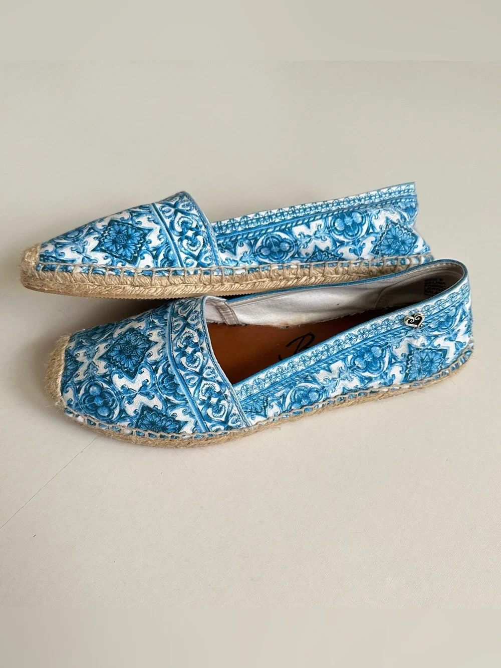 Brighton Espadrilles Shoes Blue Size 9