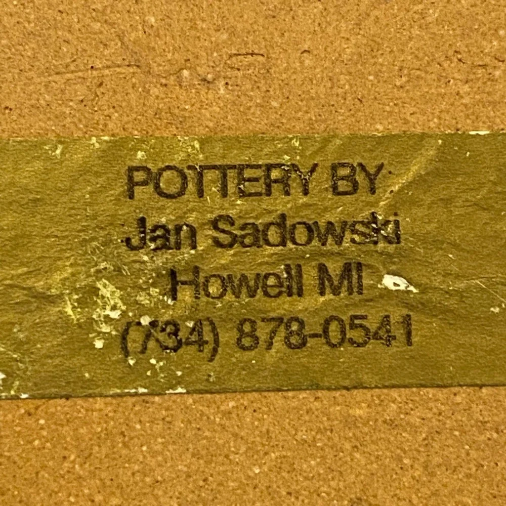Jan Sadowski Pottery handcrafted ceramic