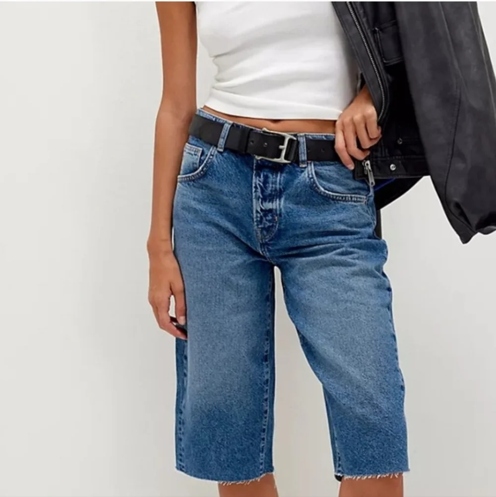 Free People We The Free Jam Session Relaxed Capri Light‎ Jeans