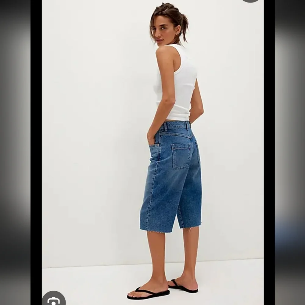 Free People We The Free Jam Session Relaxed Capri Light‎ Jeans