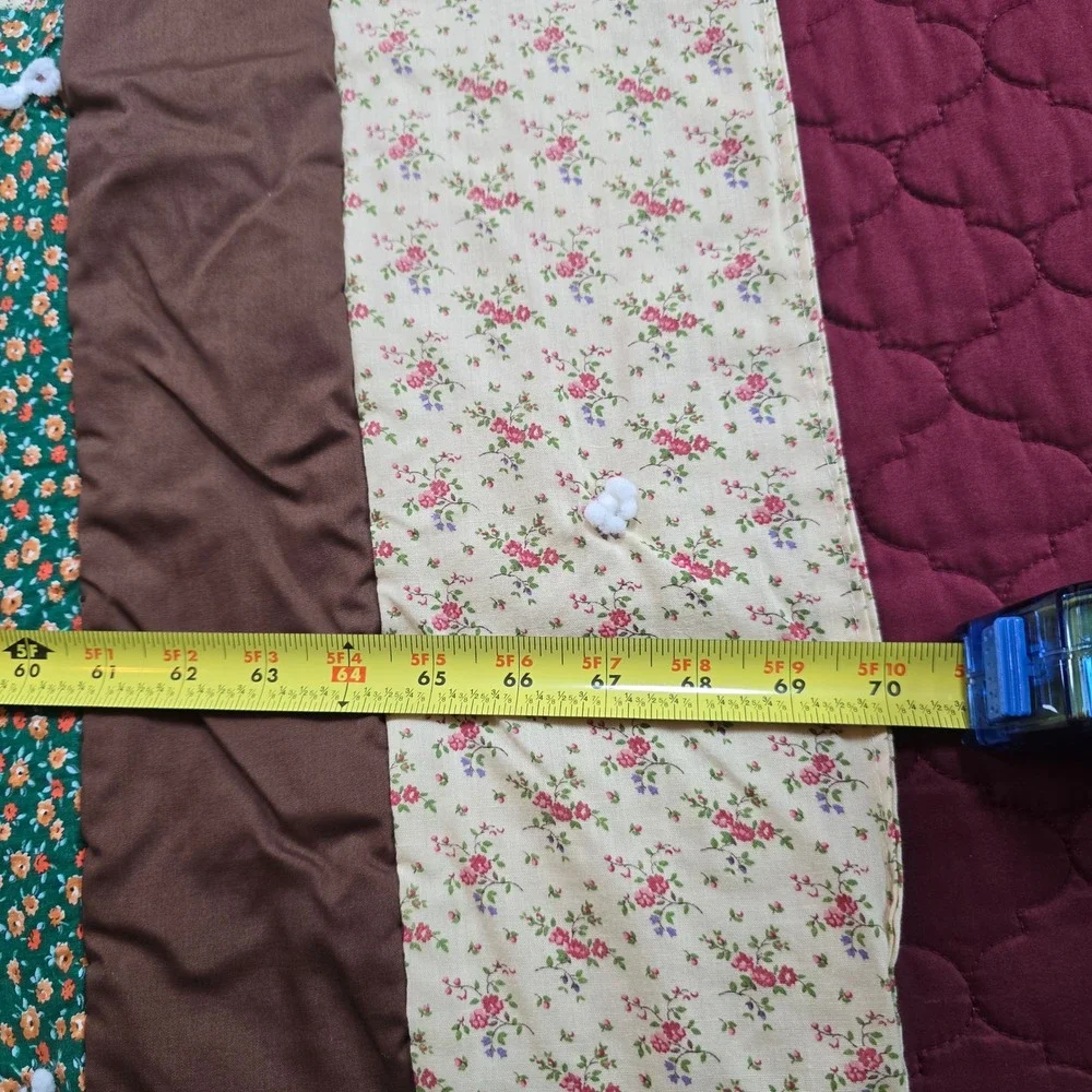 Vintage Handmade Quilt Throw Blanket 83