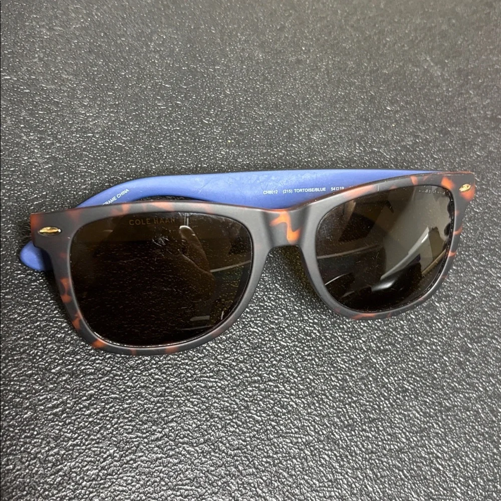 Cole Haan Acetate Zerogrand Blue & Tortoise Sunglasses Regular Wear
