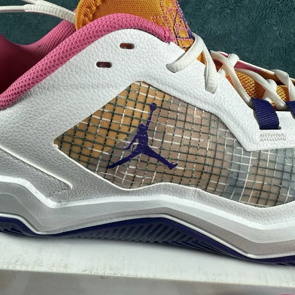 Jordan‎ One Take 4 White/Purple/Gold Basketball Shoes Mens Size 12.5 DO7193-100