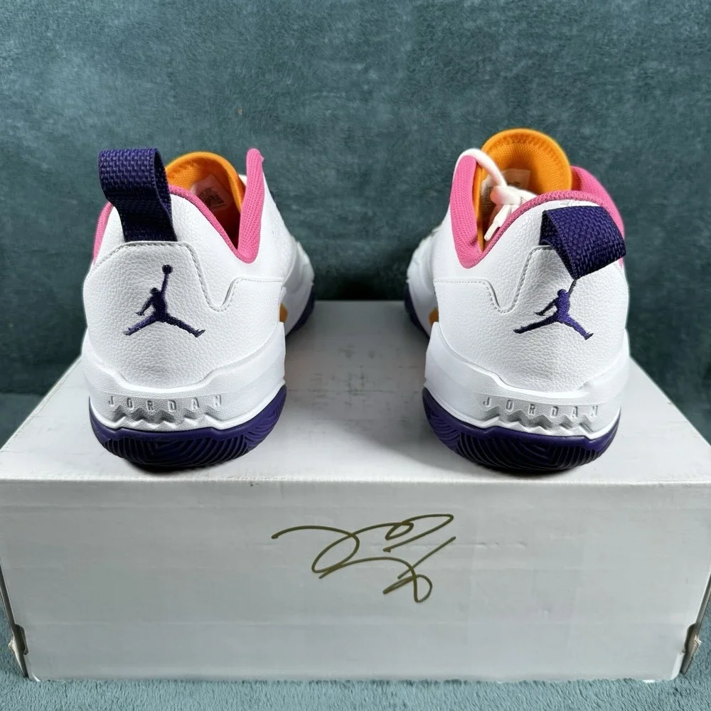 Jordan‎ One Take 4 White/Purple/Gold Basketball Shoes Mens Size 12.5 DO7193-100