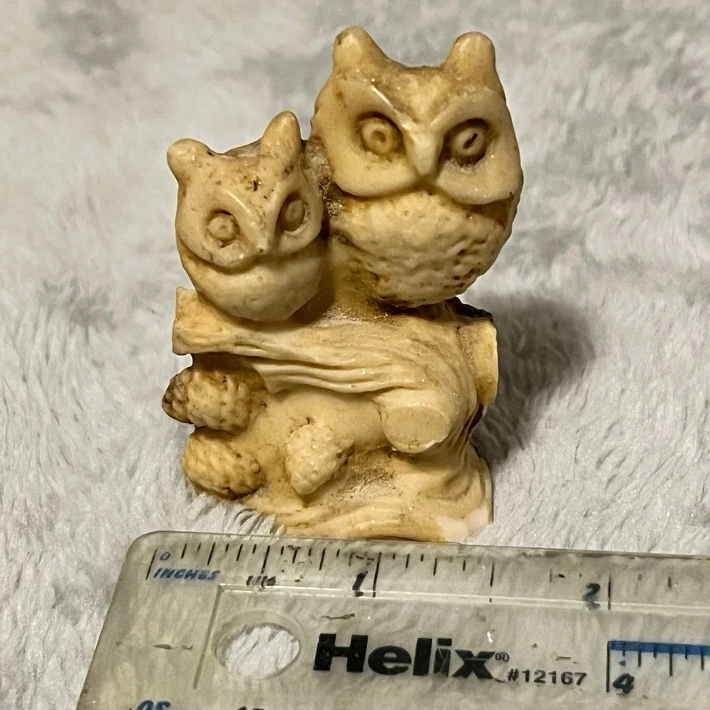 Owls Resin Pair italian Figurine Wony Ltd Italy 2.5